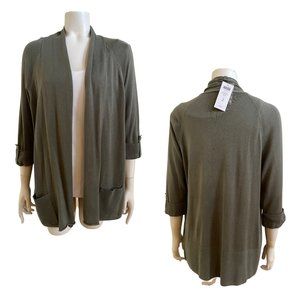 NWT Chico’s Size 2 (L 12) Bella Cardigan Sweater